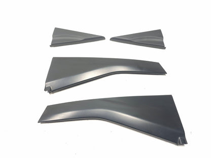 2007 Honda Fit Rear Door Quarter Corner Trim & B Pillar Lower Molding 4 Pcs OEM