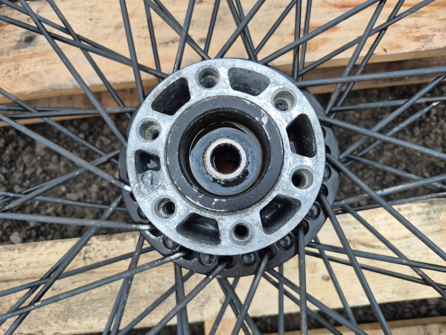 1993 Suzuki Vs800 Intruder Wheel Rim W/ Tire Front & Rear Pair R15 R21 OEM