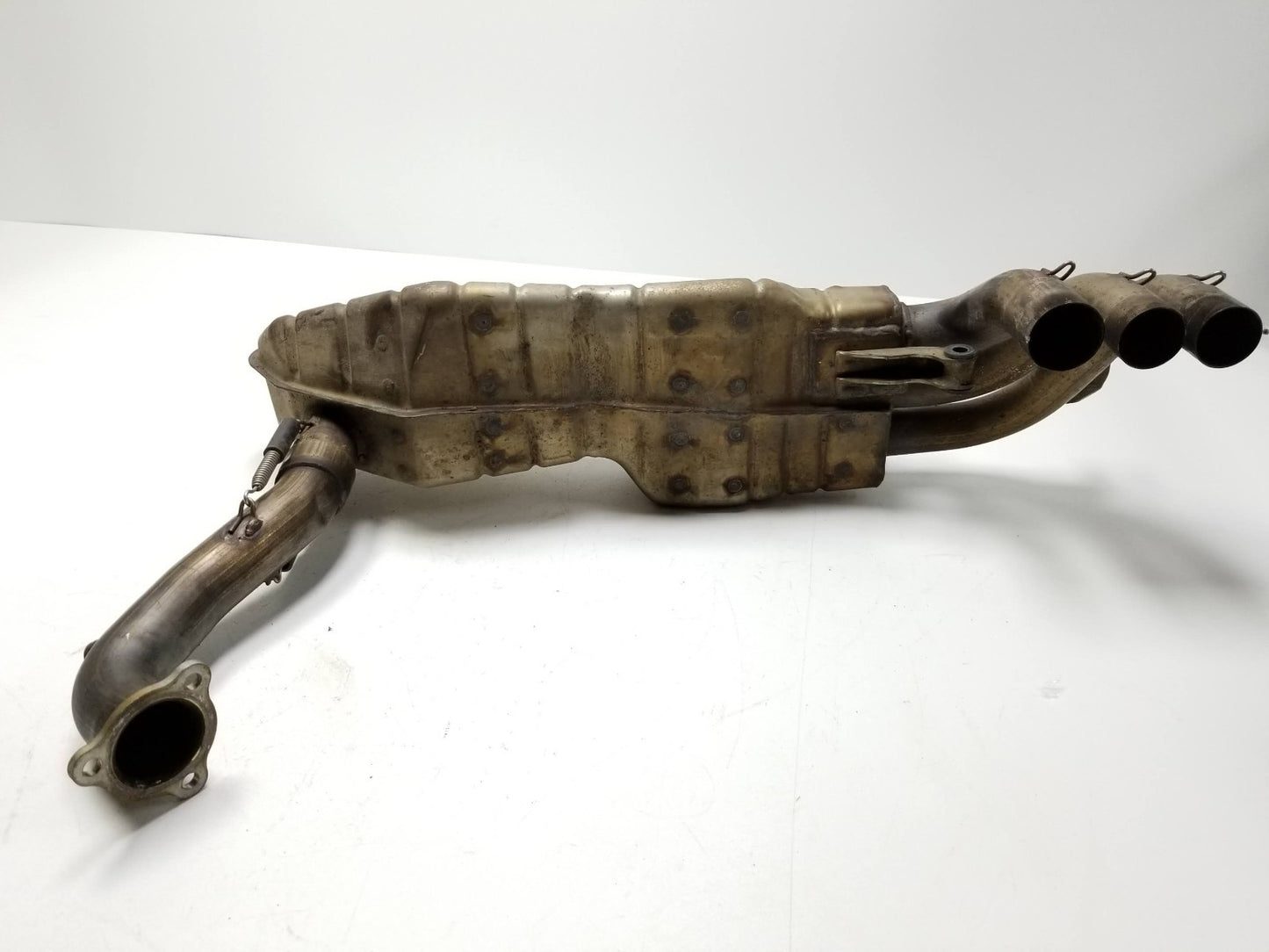 2002 Aprilia Rst 1000 Muffler Can Exhaust Pipe OEM