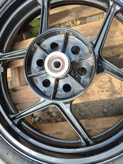 2008 Kawasaki Ninja 250r Ex250 Wheel Rim & Tire Front & Rear *straight* OEM