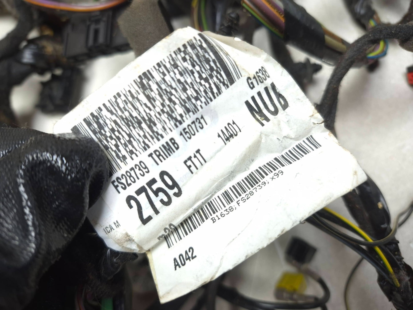 2016 Ford Transit Connect Dash Dashboard Wire Harness OEM