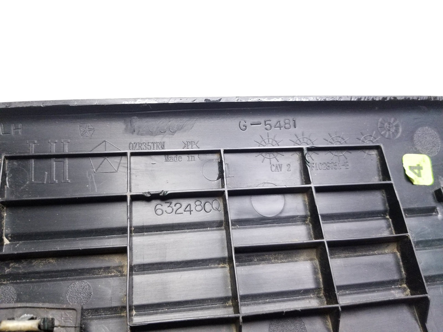 11 - 20 Dodge Grand Caravan Overhead Roof Grab Handle Rear Driver Side Left OEM