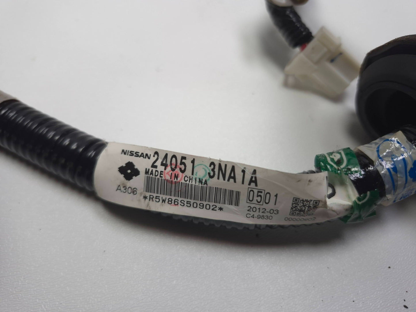 2012 Nissan Leaf Back Door Tailgate Trunk Wire Harness OEM