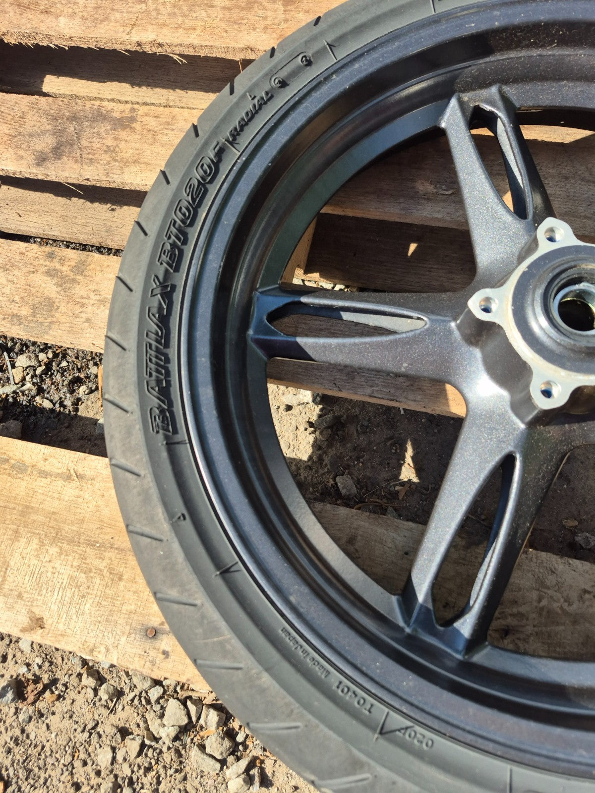 2008 Triumph Sprint St Wheel Rim & Tire Front & Rear *straight* OEM