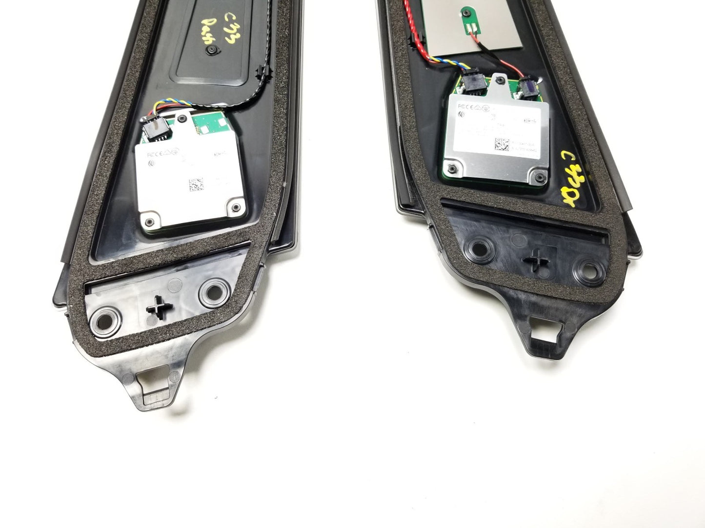 2021 Tesla Model 3 B Pillar Molding Trim Camera Left & Right Pair OEM