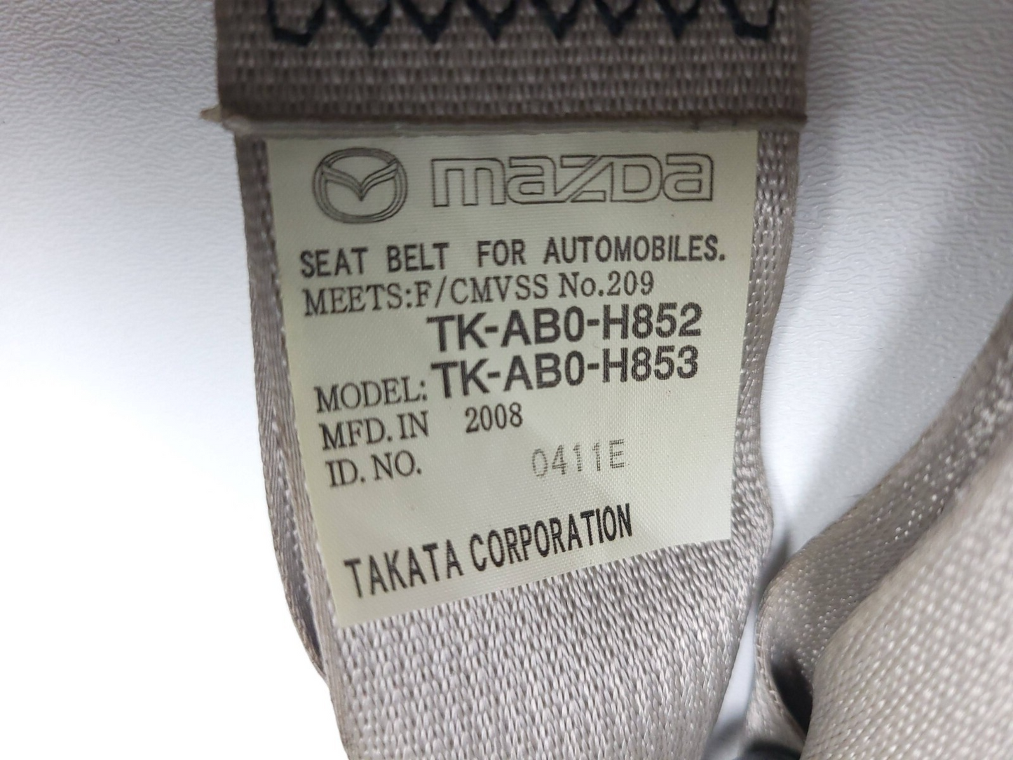 2009 Mazda Cx-7 2nd Row Seat Belt Buckle 2pcs OEM