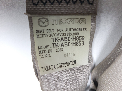2009 Mazda Cx-7 2nd Row Seat Belt Buckle 2pcs OEM