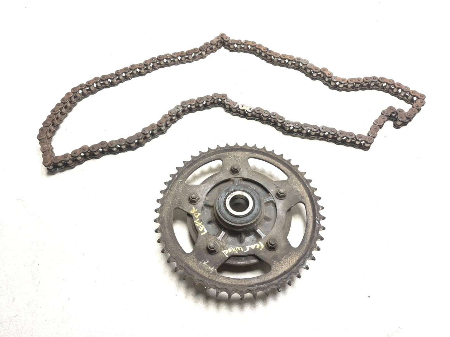 2002 Yamaha Yzf-r6 Rear Sprocket & Drive Chain Pair OEM