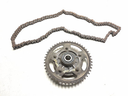 2002 Yamaha Yzf-r6 Rear Sprocket & Drive Chain Pair OEM
