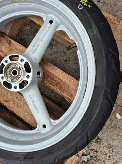 1999 Suzuki Katana 750 Gsx750f Wheel Rim W/ Tire Front & Rear OEM