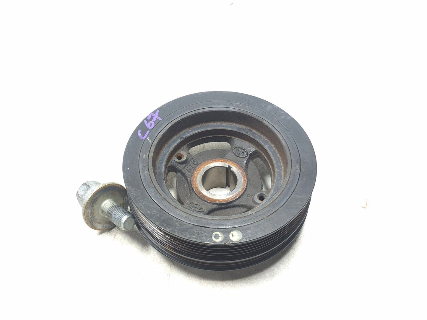 2018 Hyundai Sonata 2.4l Crankshaft Pulley Harmonic OEM