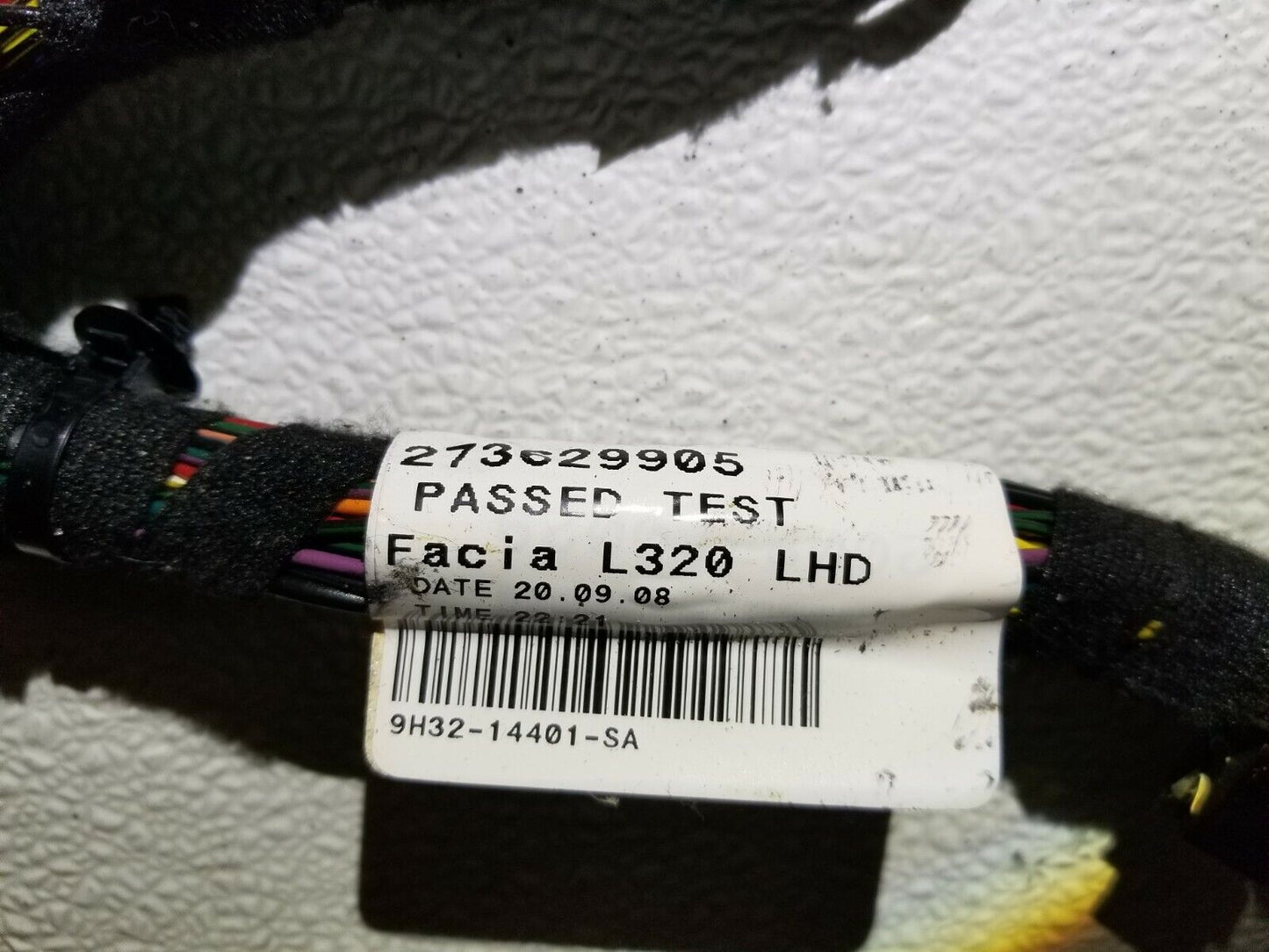 2009 Range Rover Sport Dashboard Wire Wiring Harness OEM