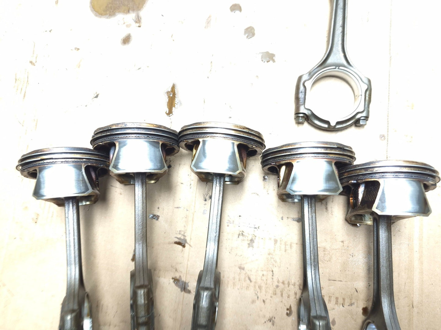 2013 Dodge Grand Caravan 3.6l Engine Piston W/ Connecting Rod 6 Pcs OEM