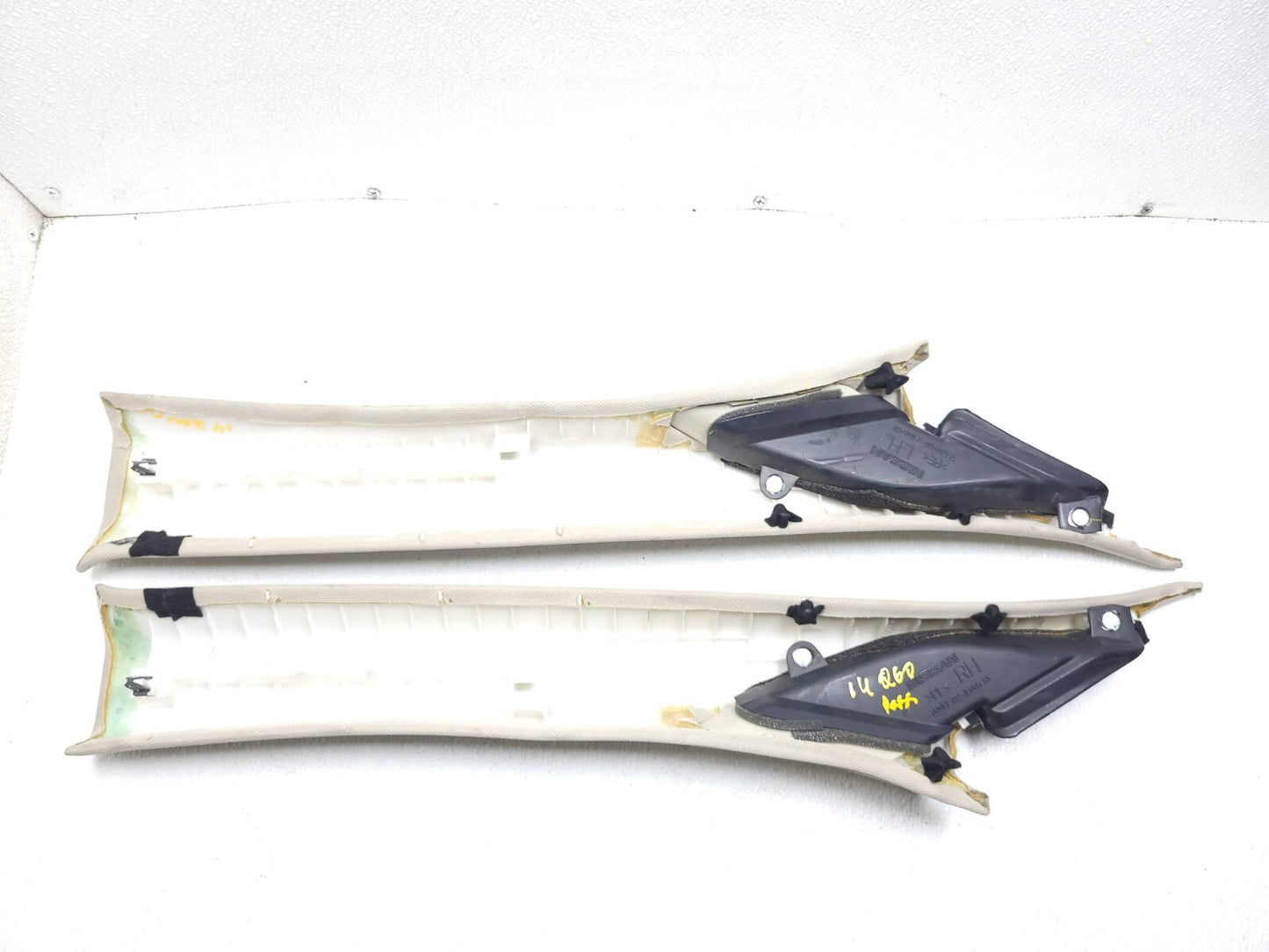 2014 Infiniti Q60 Coupe A Pillar Trim Cover Left & Right 2pcs OEM