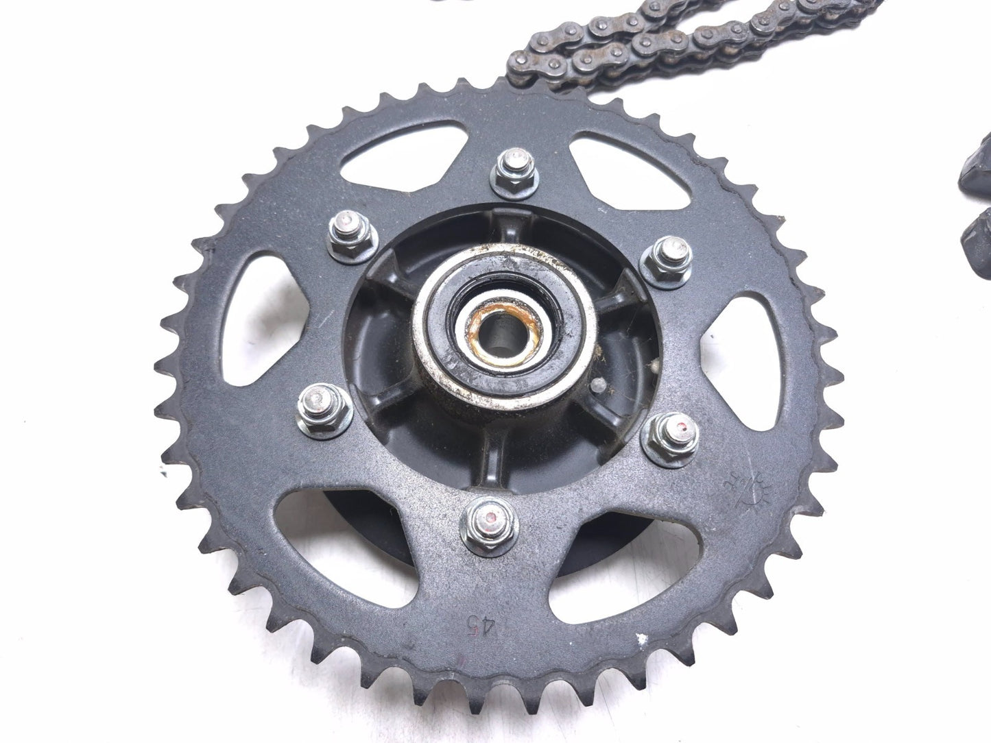 2008 Kawasaki Ninja 250 R Ex250j Rear Sprocket & Drive Chain Set OEM