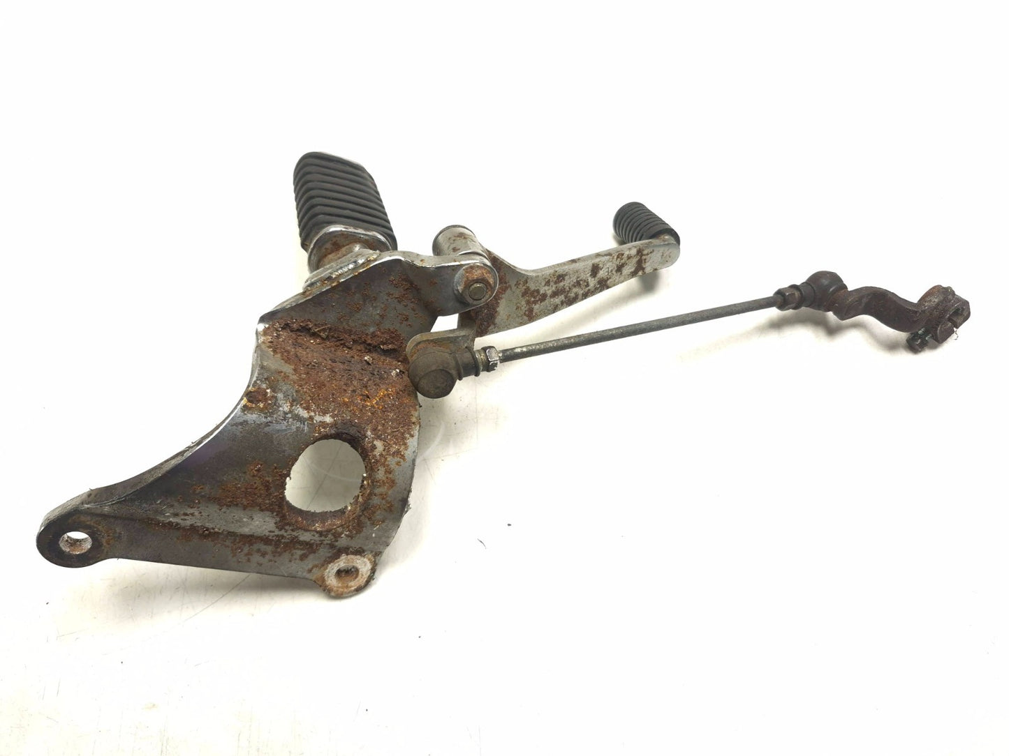 1997 Honda Magna Vf750 Front Left Foot Peg & Bracket W/ Shifter Lever OEM