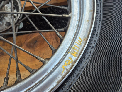 1997 Harley Sportster Xl883  Xl 883 Rear & Front Wheel W/ Tire Pair 16" 19" OEM