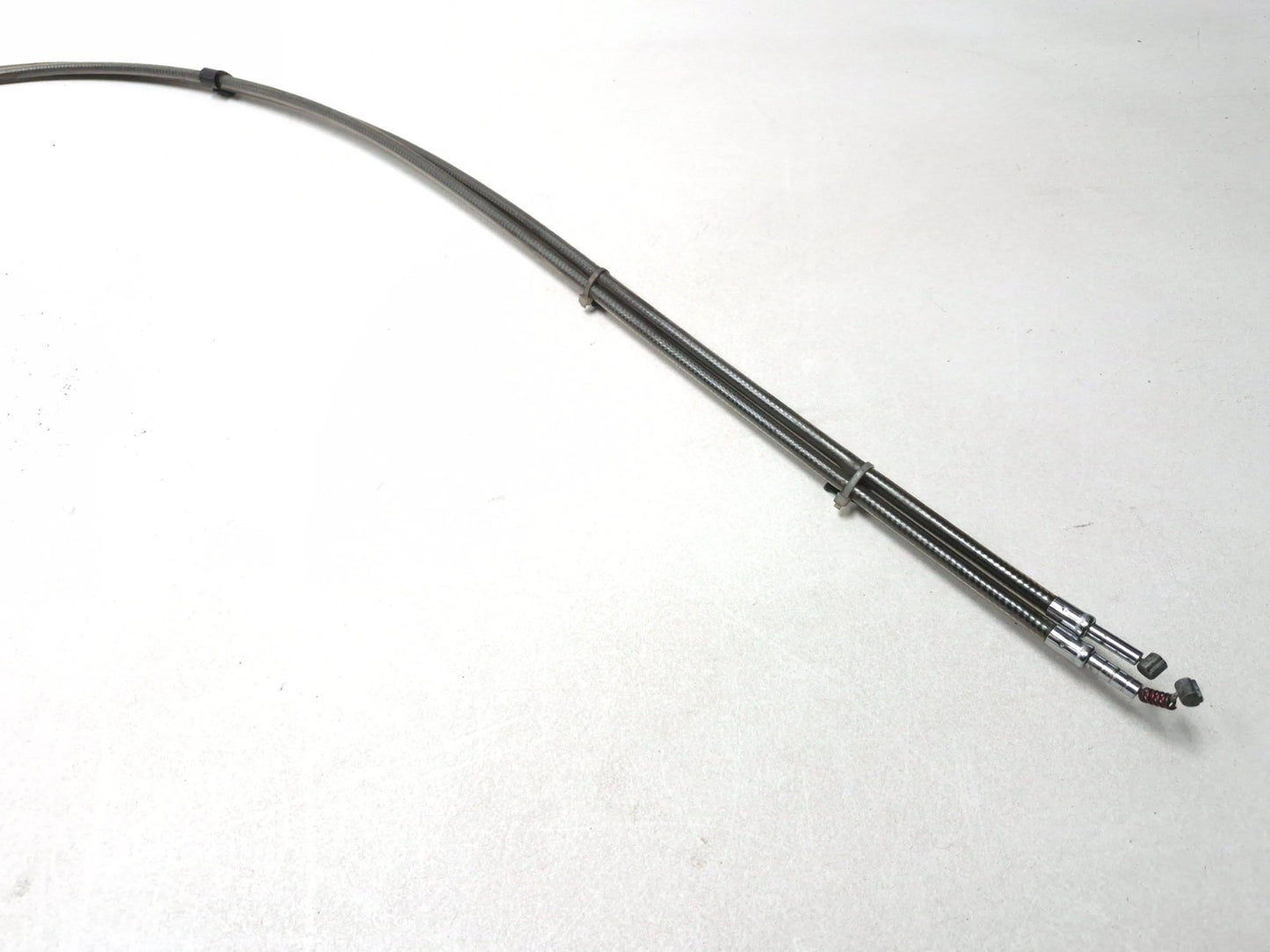 2003 Harley-davidson Fxdl Anniversary Dyna Throttle Cable & Left Grip Pair OEM