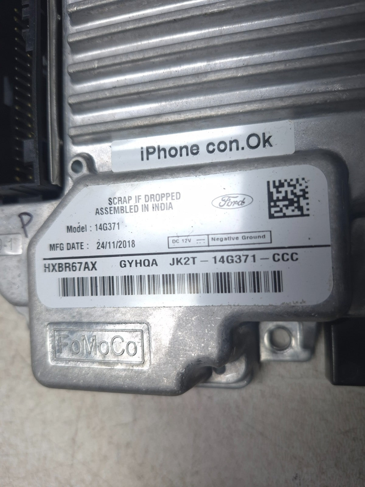 2019 Ford Ecosport Communication Sync Control Module OEM