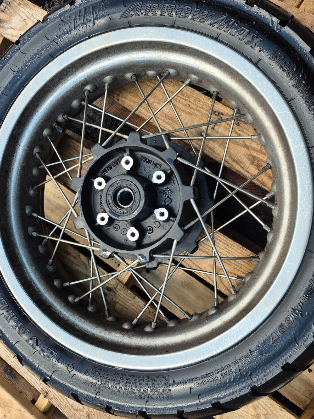 2022 Moto Guzzi V7 Rear Wheel Rim & Tire OEM