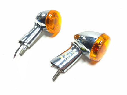 2000-2022 Harley Sportster Softail Dyna Rear Chrome Bullet Turn Signal 2pcs