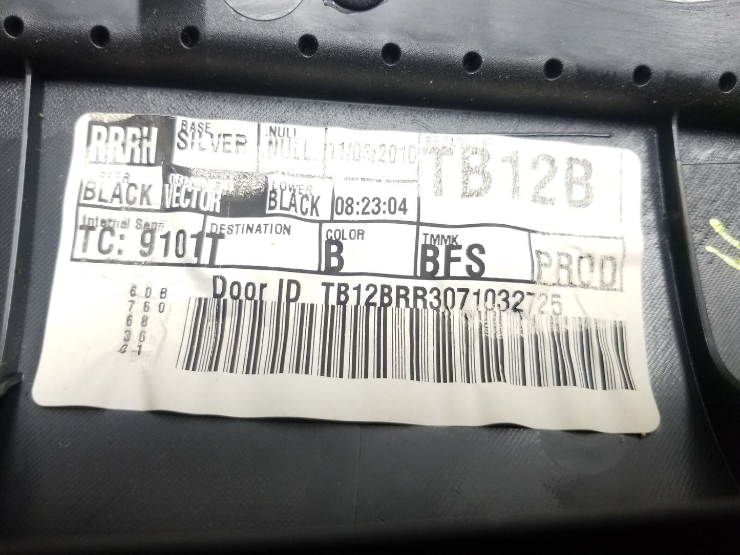 2007-2011 Toyota Camry Door Panel Trim Rear Passenger Side Right OEM