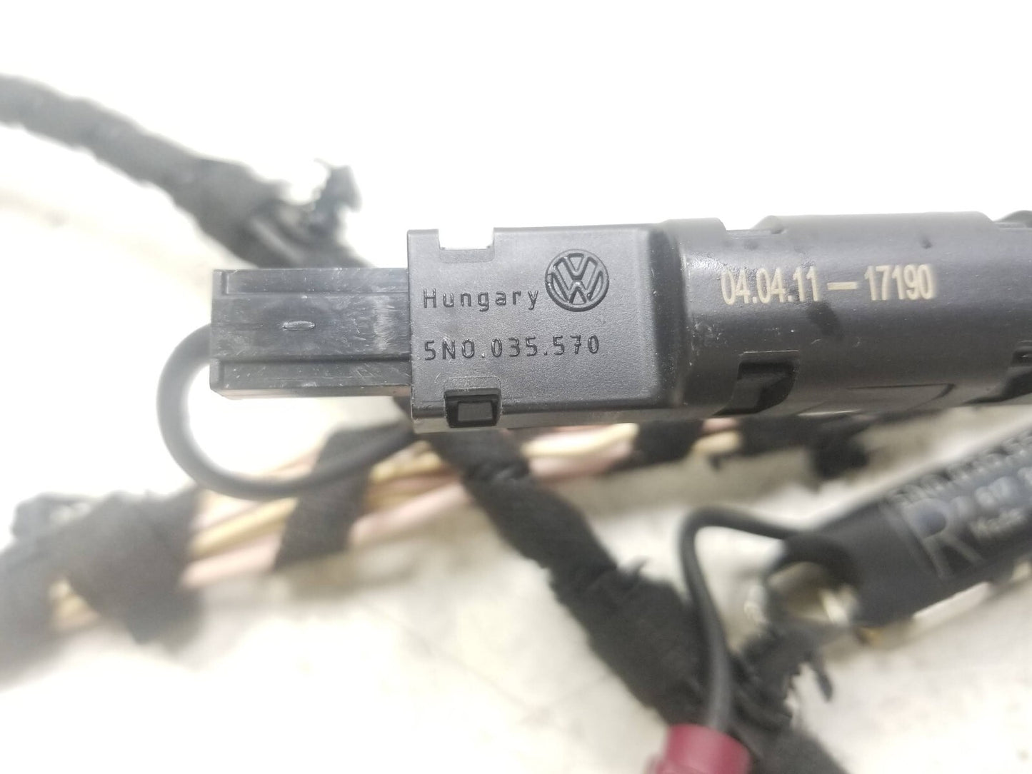 2011 Volkswagen Tiguan Tailgate Liftgate Wire Harness OEM