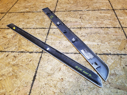 2011 Volvo S40 Rear Door Side Molding Left Driver Side Lower & Upper Pair OEM