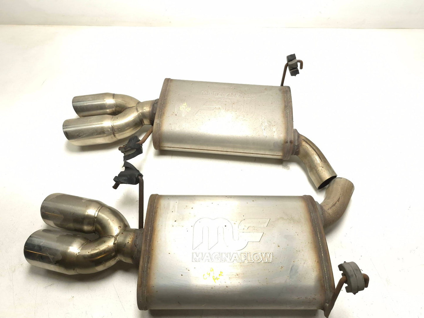 2008 Acura Tl Type-s Exhaust Muffler Dual Tail Baffle Pipe OEM