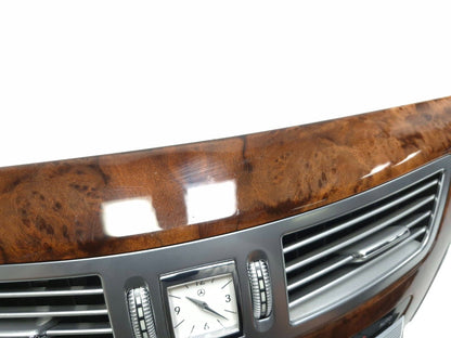 2010 Mercedes S400 W221 Hybrid Center Dash Trim Bezel Wood Assembly OEM