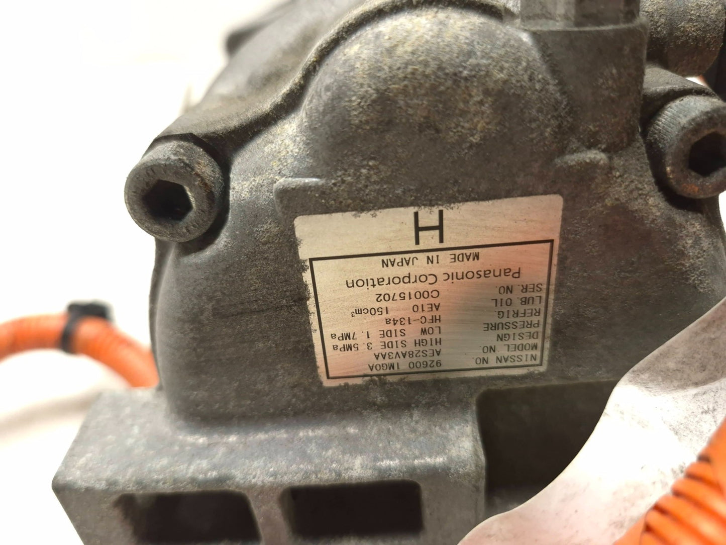 2012 Nissan Leaf AC Compressor OEM