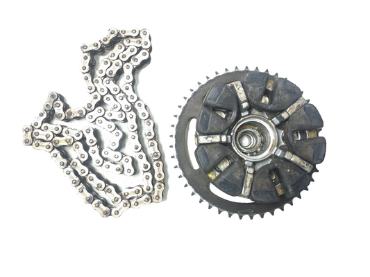 1999 Suzuki Katana 750 Gsx750f Rear Sprocket Hub & Drive Chain Pair OEM