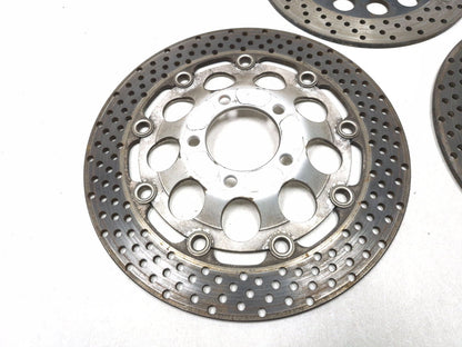 1993 Suzuki Gsx 600 Fp Katana Rear & Front Brake Disc 3 Pcs OEM