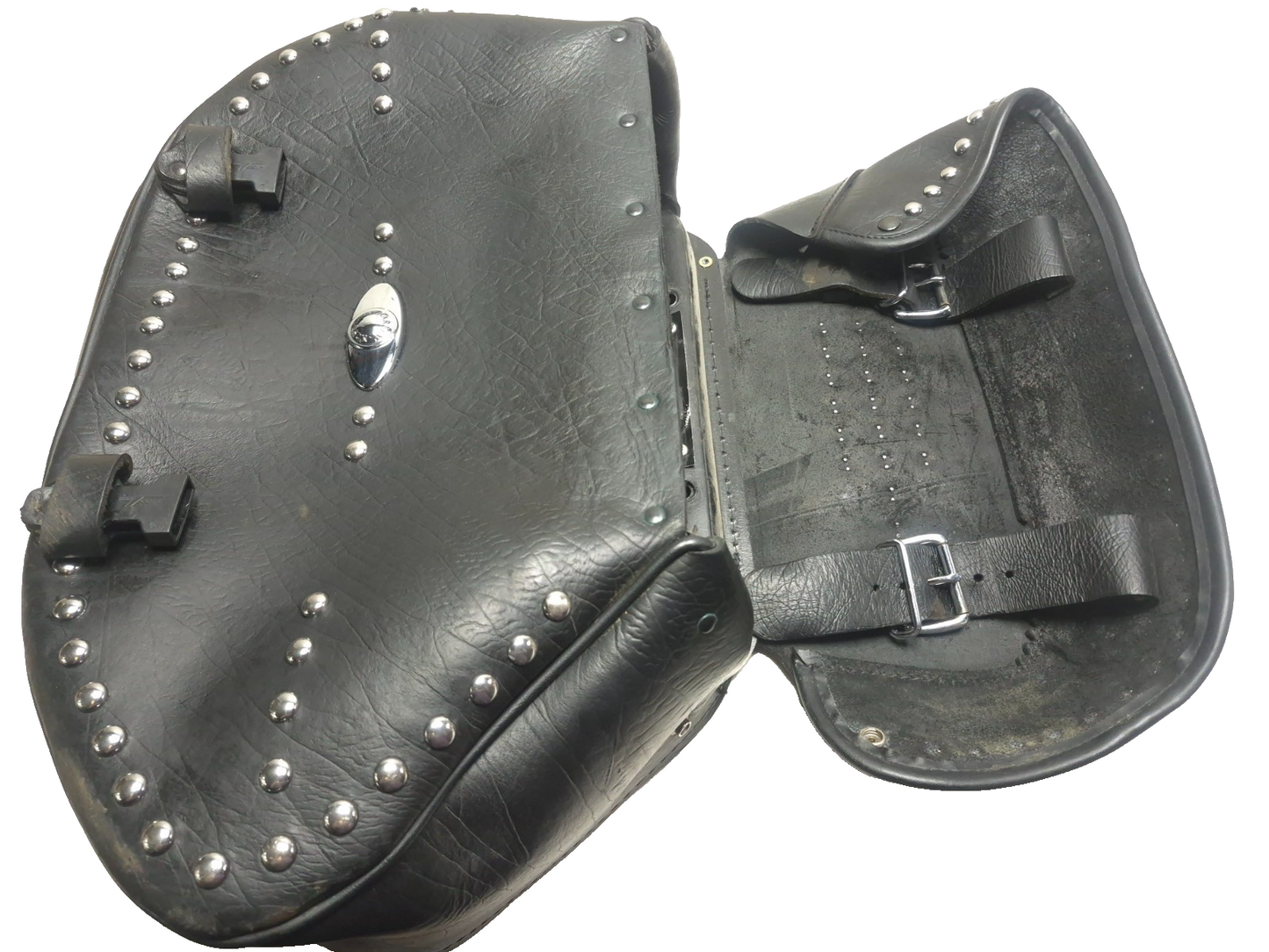 2004 Harley-davidson Softail Flstc Left Saddlebag Leather OEM