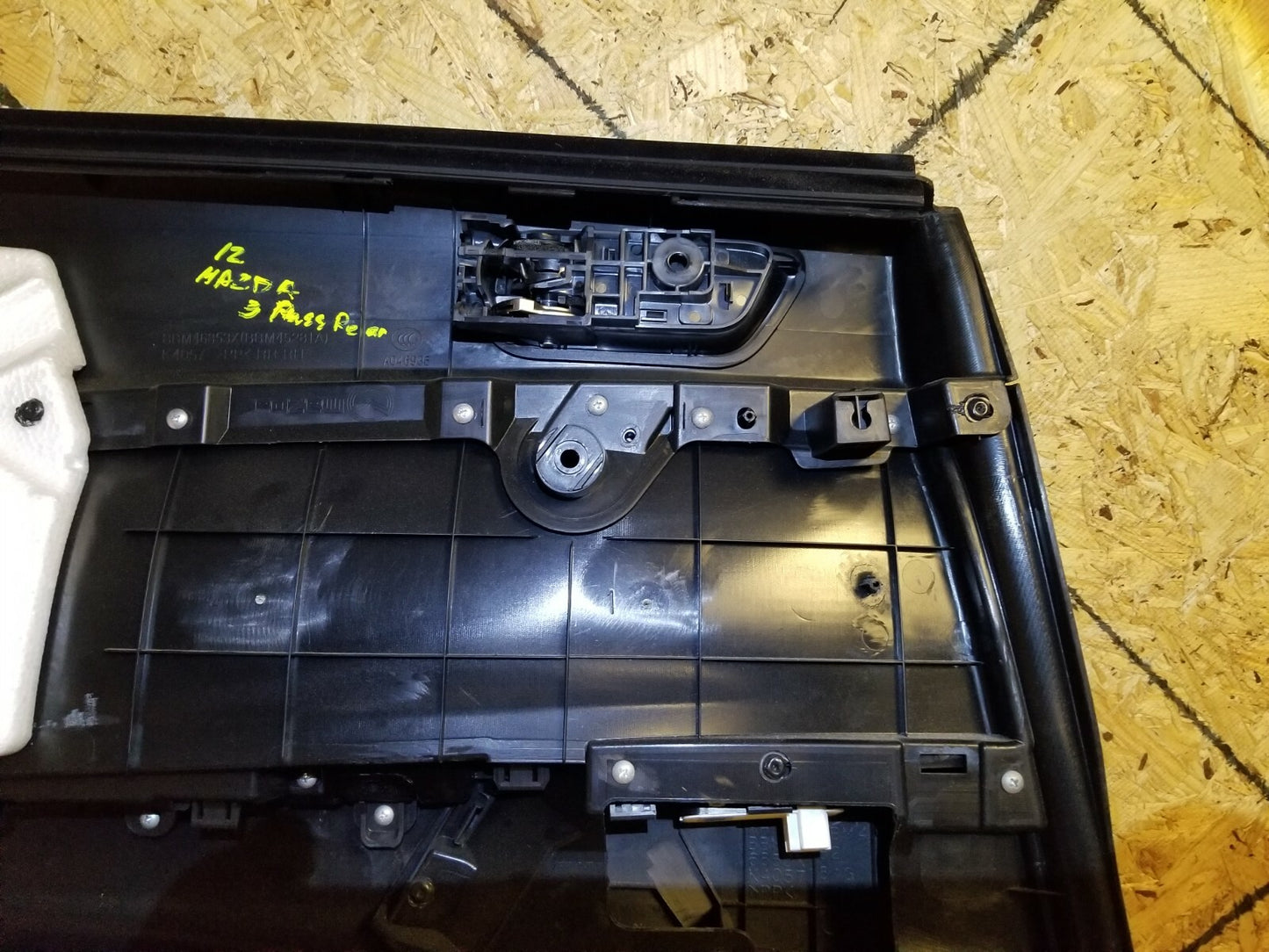 2012 Mazda 3 Rear Door Trim Panel Right Passenger Side OEM