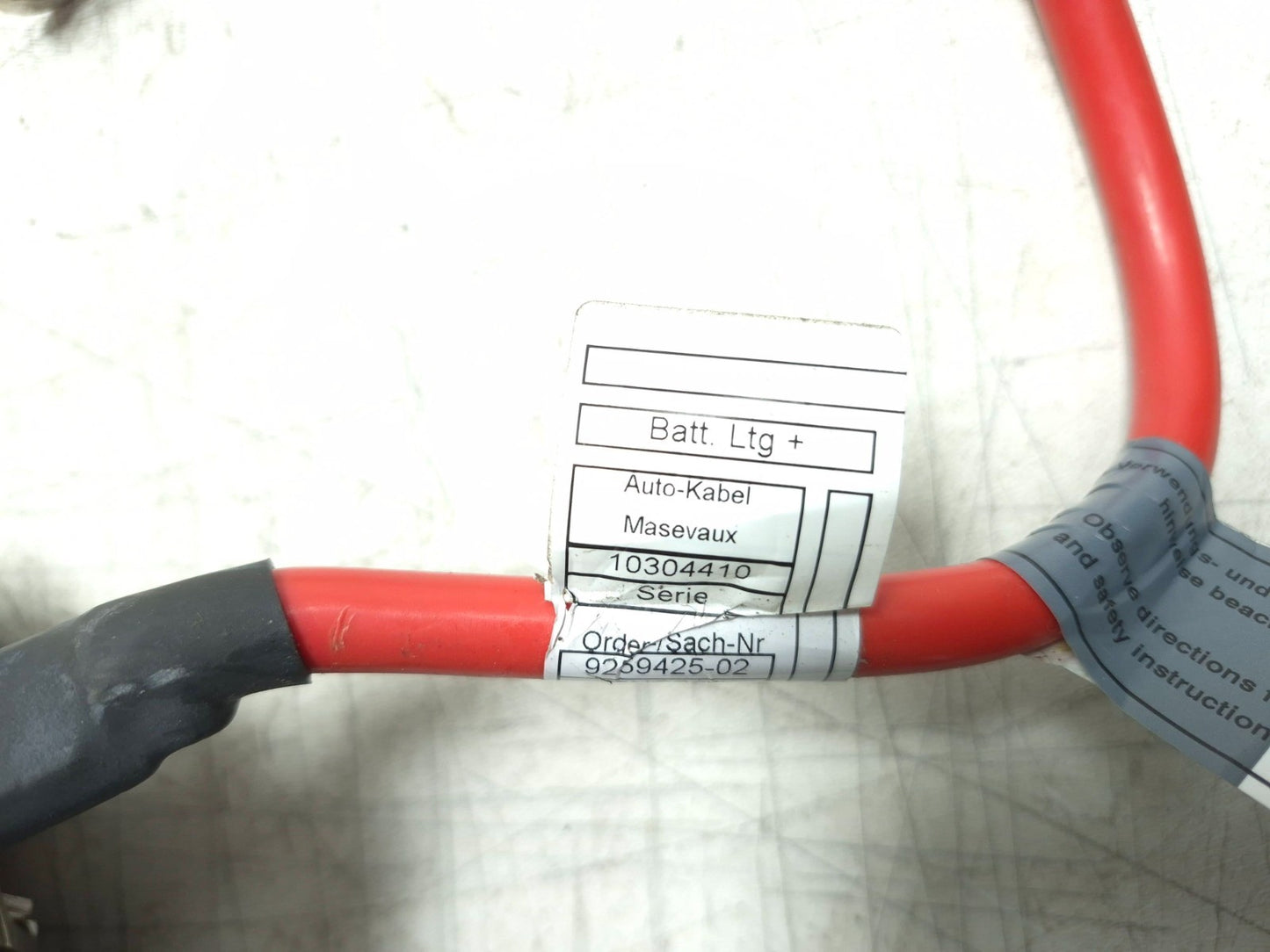 2013 BMW 328i F30 Battery Positive Cable OEM