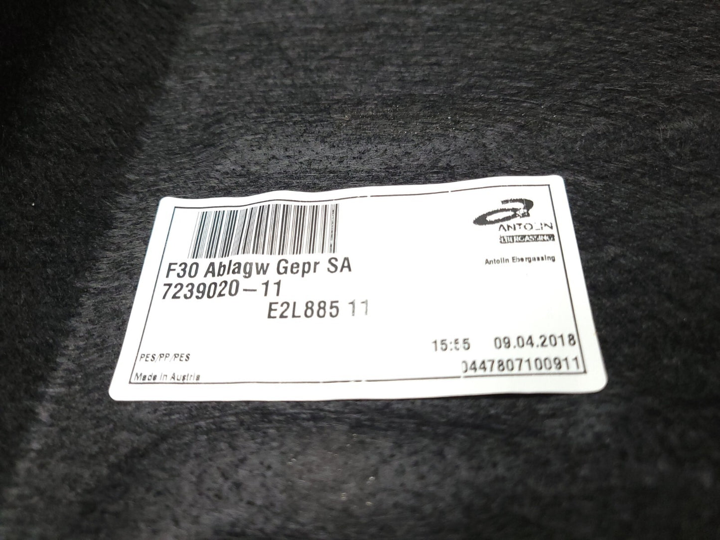 13-18 BMW 330xi F30 Rear Trunk Cargo Storage Compartment Luggage Tray OEM ✅