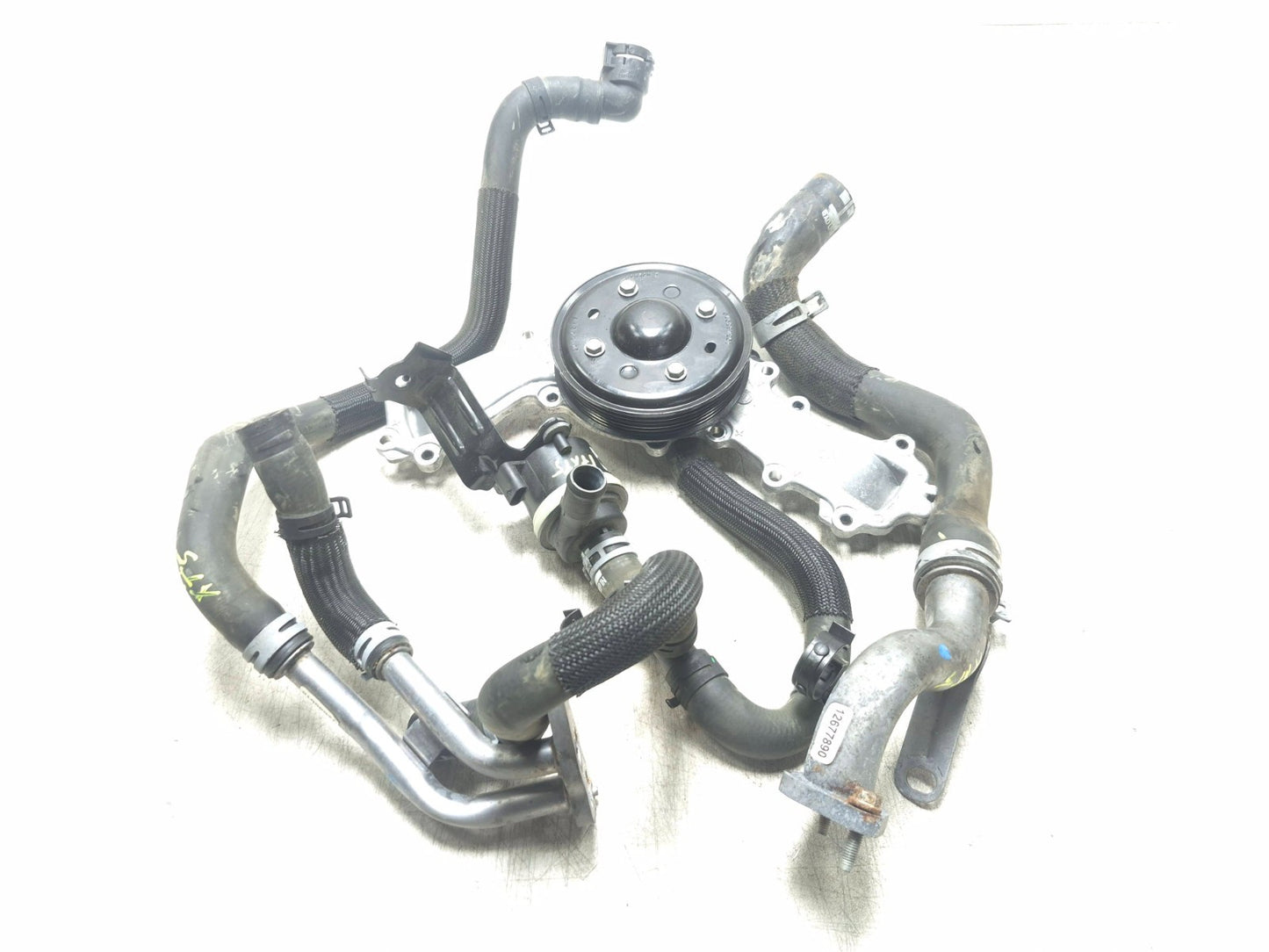 2017 Cadillac Xt5 Engine Water Pump With Coolant Hose Tube Pipe 3.6l OEM