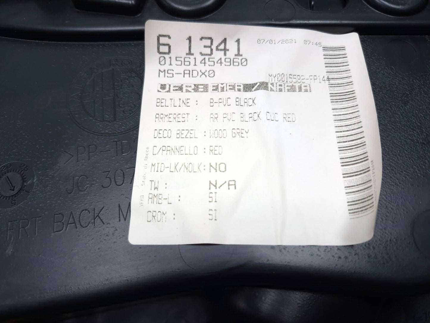 2021 Alfa Romeo Giulia Front Door Panel Trim Passenger Side Right Oem✅