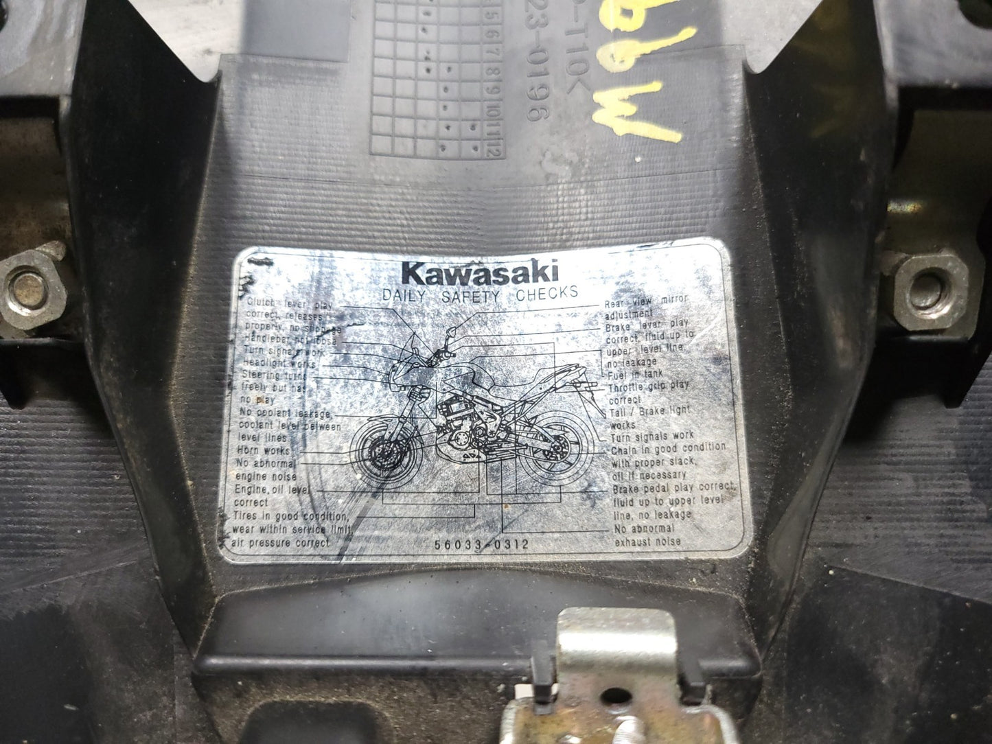 2012 Kawasaki Versys Le650c Rear Fender Tail Cover OEM