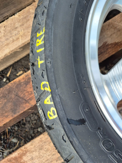 2001 Kawasaki Vulcan 1500 Vn1500 Wheel Rim & Tire Front & Rear *straight* OEM