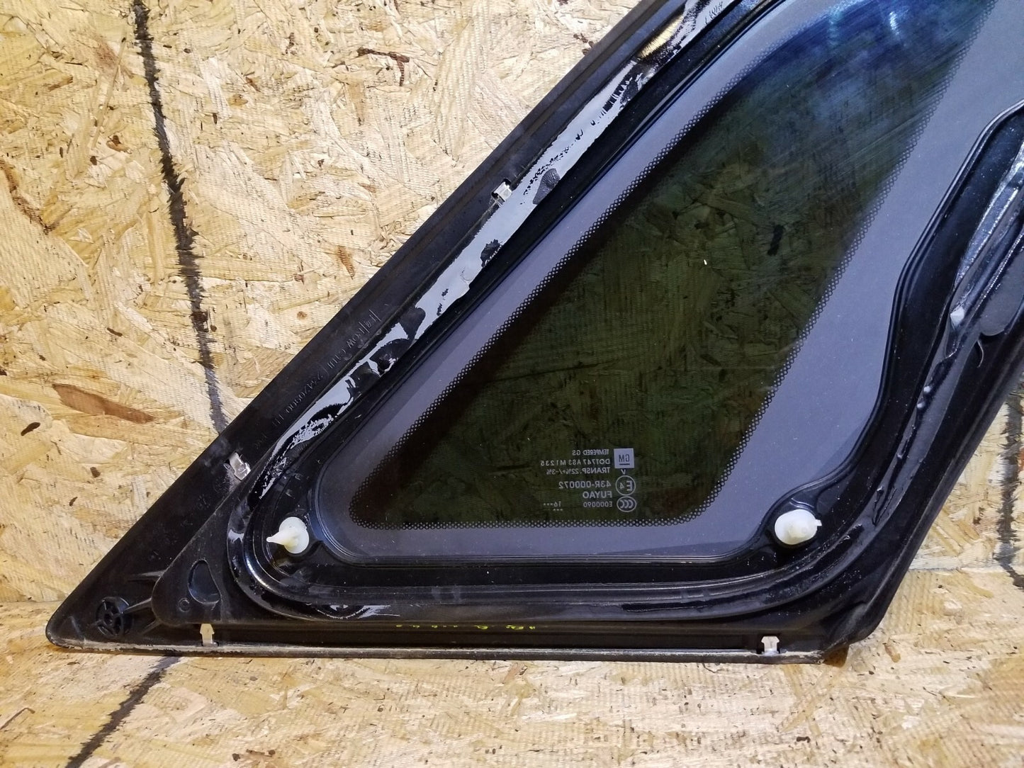 2017 Cadillac Xt5 Rear Quarter Window Glass Left Driver Side OEM