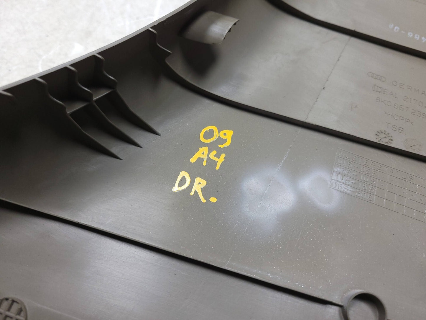 2009 Audi A4 S4 B Pillar Panel Cover Trim Left & Right OEM