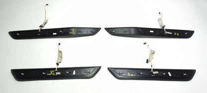 2011 BMW 750li Door Sill Scuff Plate Trim Front & Rear 4pcsoem