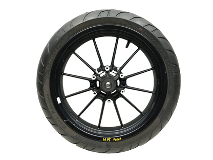 20 - 24 Benelli 302s Front Wheel Rim & Tire 120/70r17 Straight OEM 1609 Miles