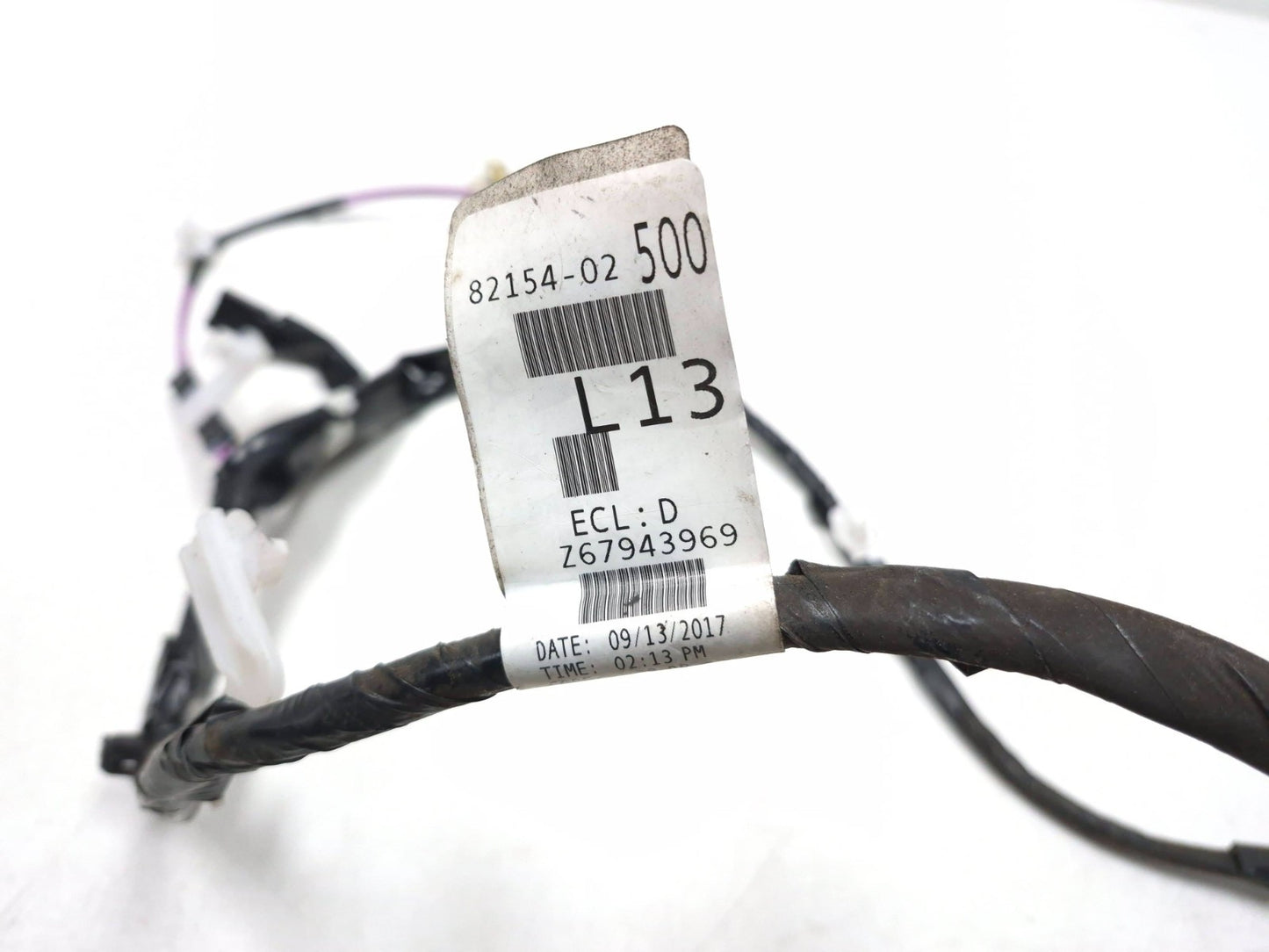 2018 Toyota Corolla Door Wire Wiring Harness Rear Driver Side Left OEM