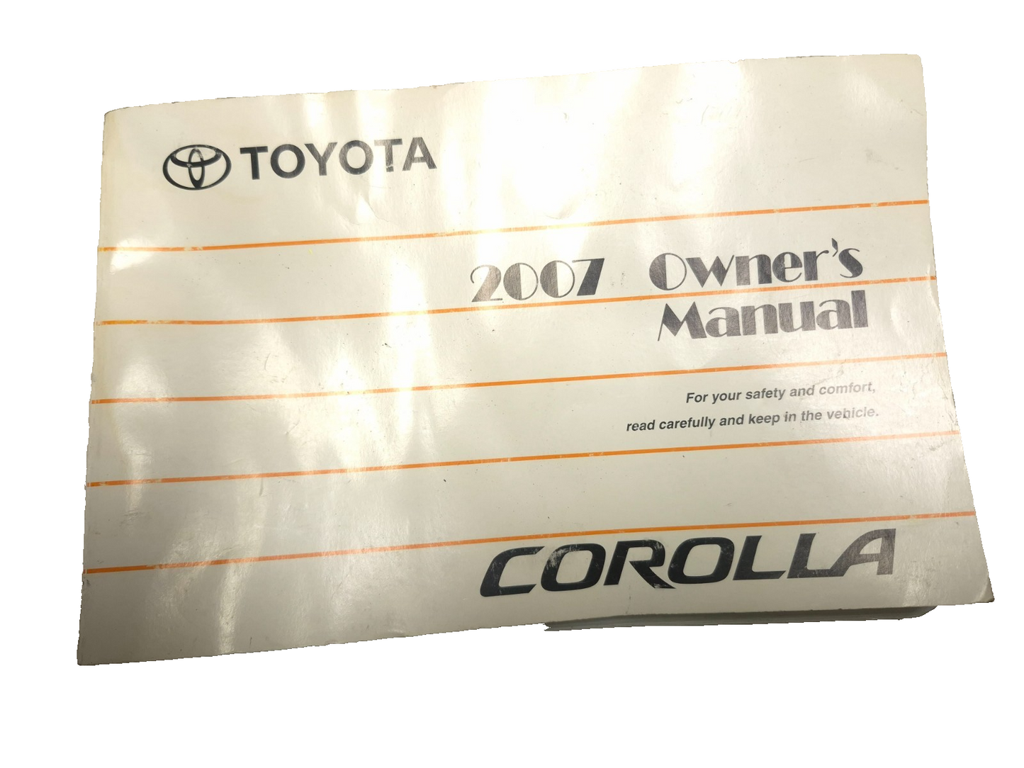 2007 Toyota Corolla Owners Manual 01999-12b30 OEM