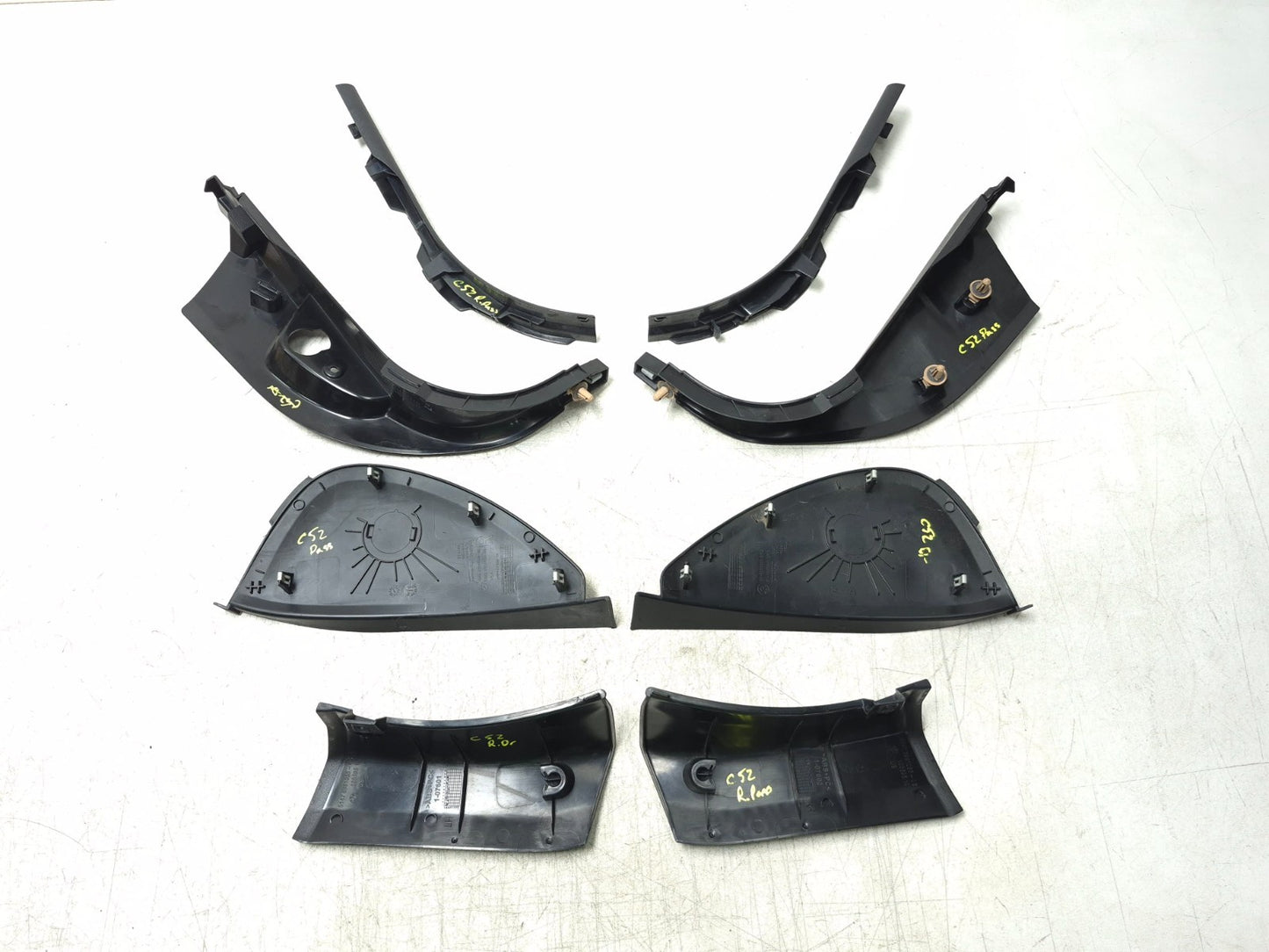 2008 BMW X6 E71 Dash Pilar Interior Trim Cover 8pcs OEM