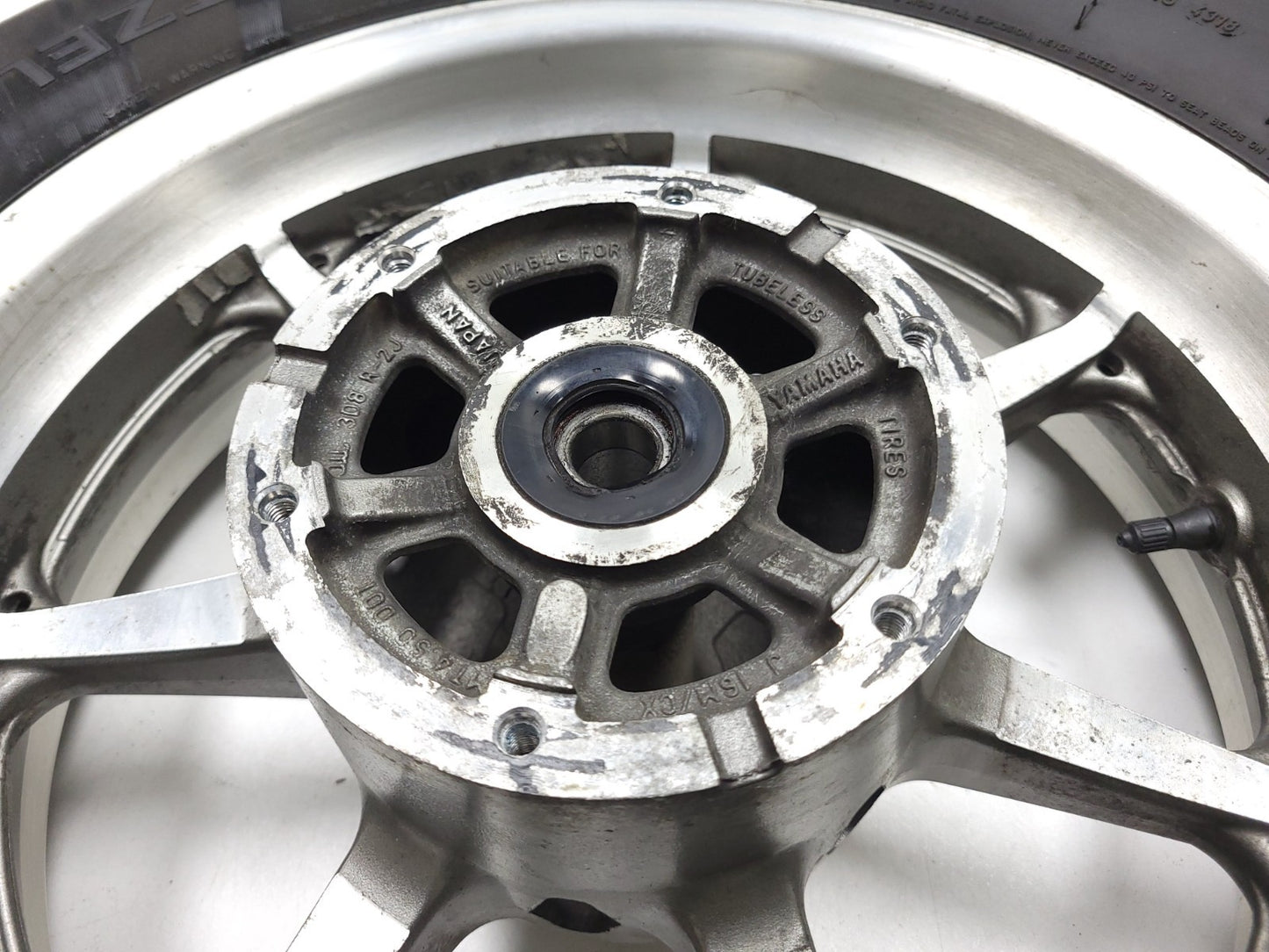 2007 Yamaha Xvs 1300 V-star Rear Back Wheel Rim & Tire OEM