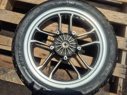 1985 Honda Shadow Vt500c Wheel Rim W/ Tire Front & Rear *straight* OEM